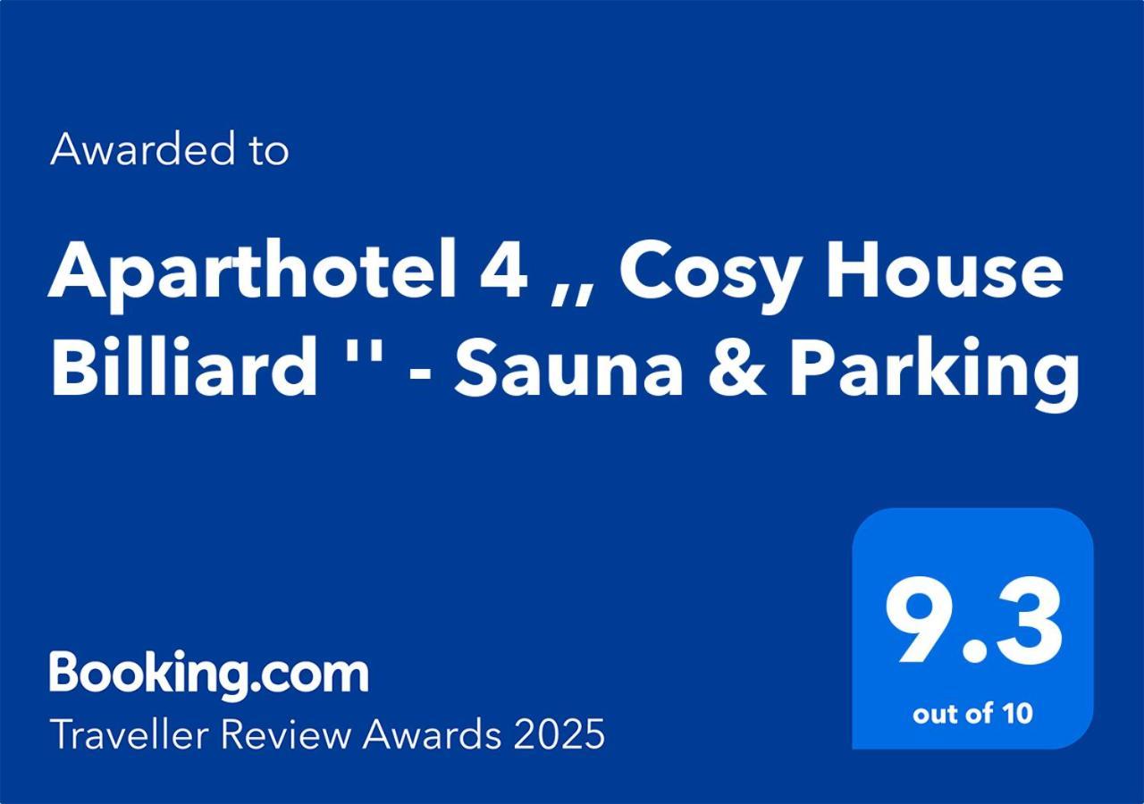 Aparthotel 4 ,, Cosy House Billiard " - Sauna & Parking Каунас Екстериор снимка